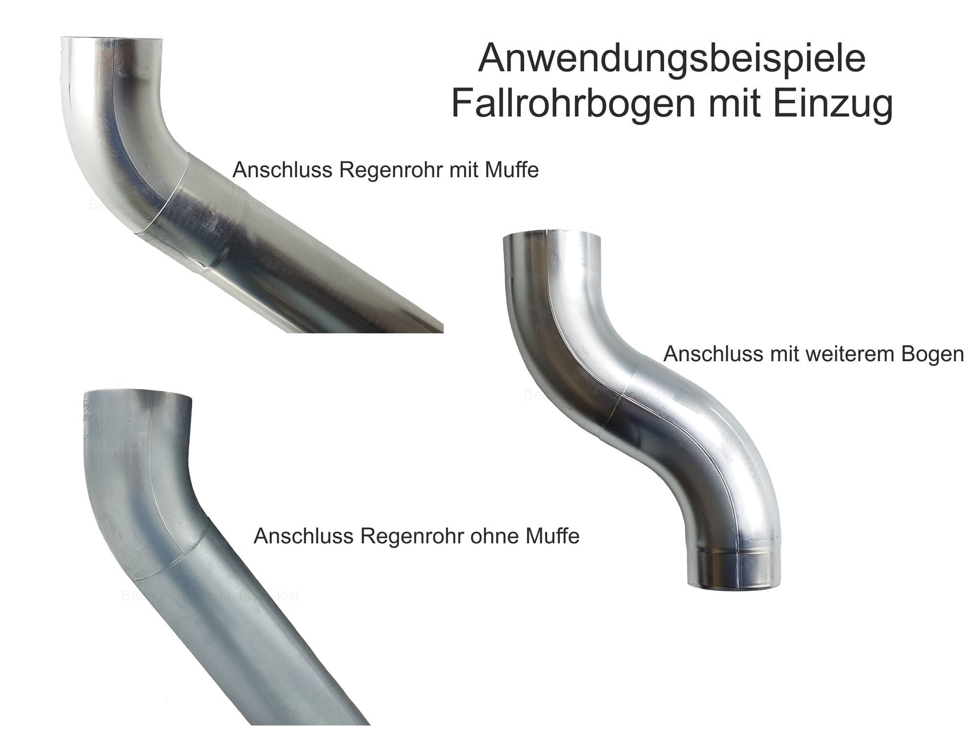 Zink Fallrohrbogen Mit Einzug D 100mm X 85 Regenfallrohr Bogen