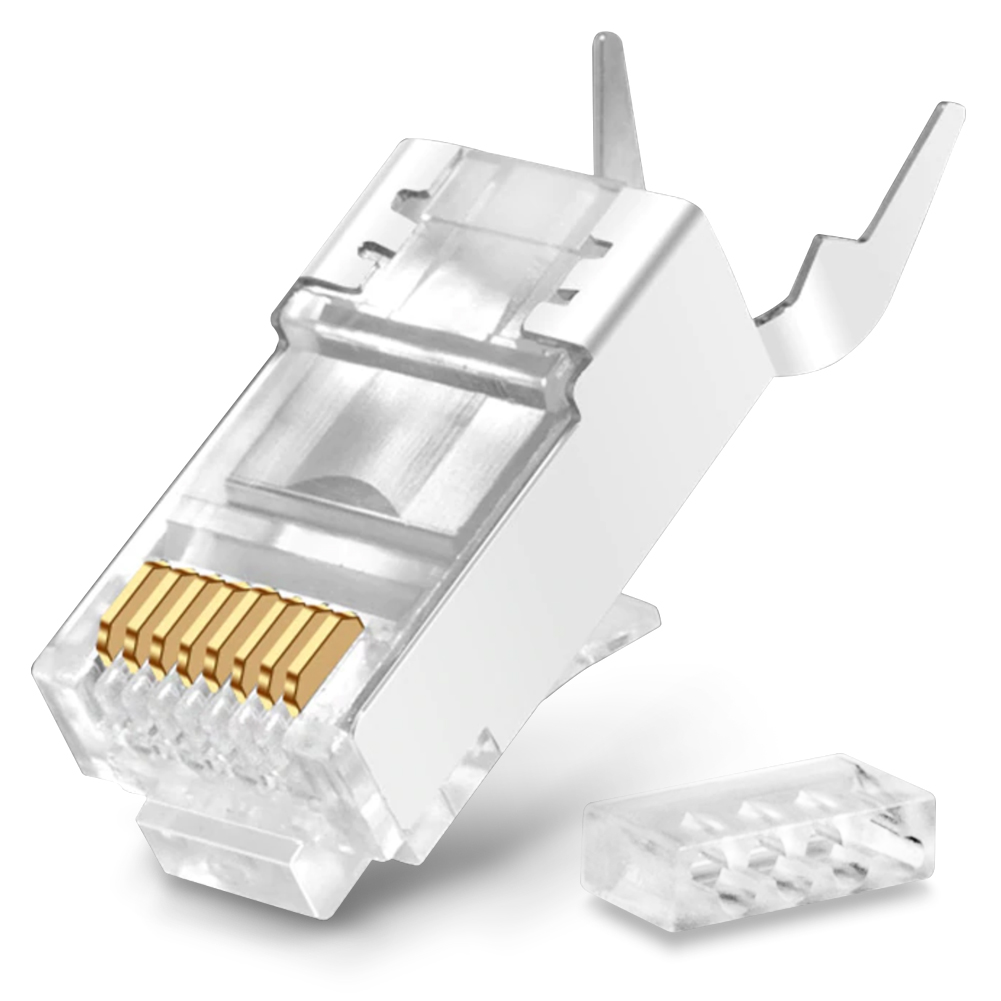 X Netzwerkstecker Cat A Rj Lan Netzwerk Crimp Stecker Vergoldete