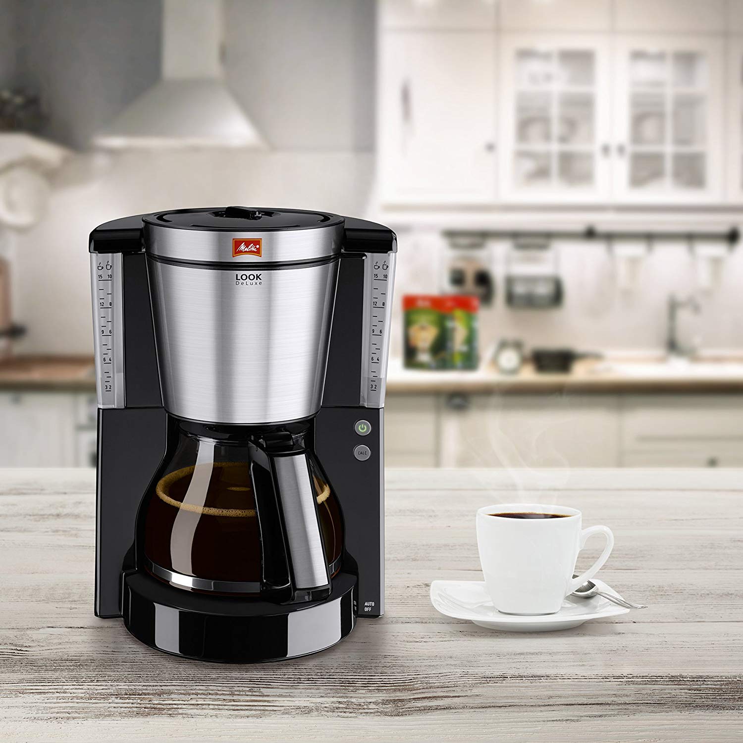 Melitta Filterkaffeemaschine Look De Luxe Mit Glaskanne