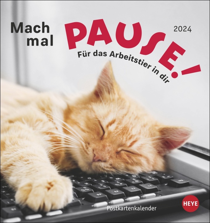 Mach Mal Pause Katzen Postkartenkalender F R Das Arbeitstier In