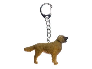 golden retriever key ring