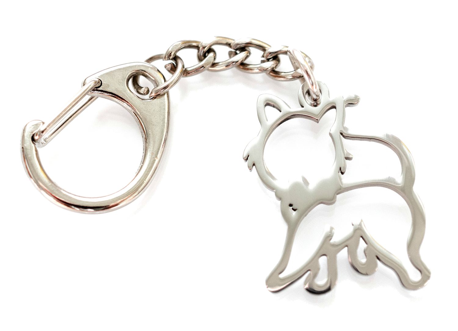 Gatto Pendente Miniblings Pendente Anello Portachiavi Gattino