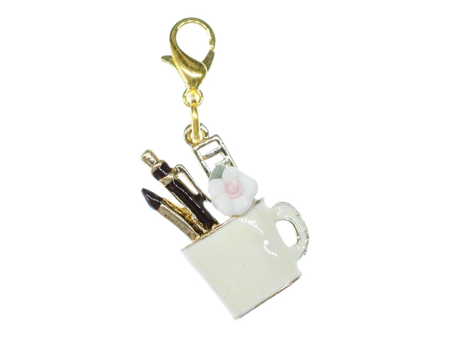 Miniblings Bleistift-Anhänger - 24mm Vergoldeter Charm Für Bettelarmband & Kette