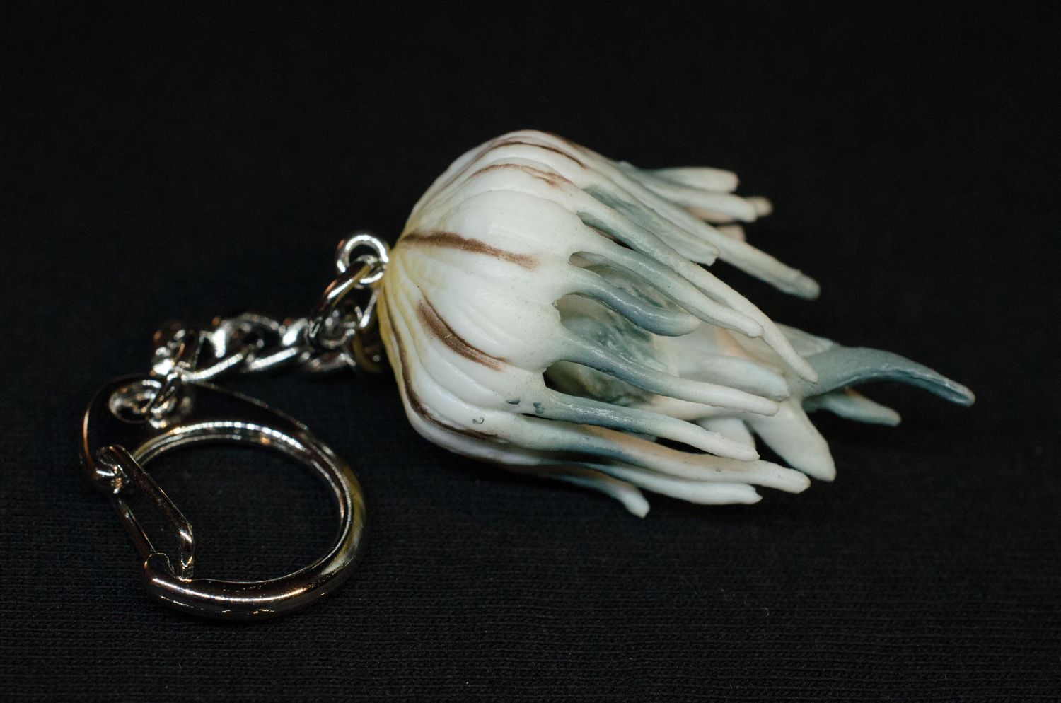 Jellyfish Keychain Miniblings Charm Key Ring Medusa Meduse Rubber