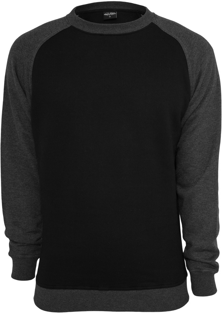 Urban Classics Herren 2-Tone Raglan Crewneck - Regular Fit