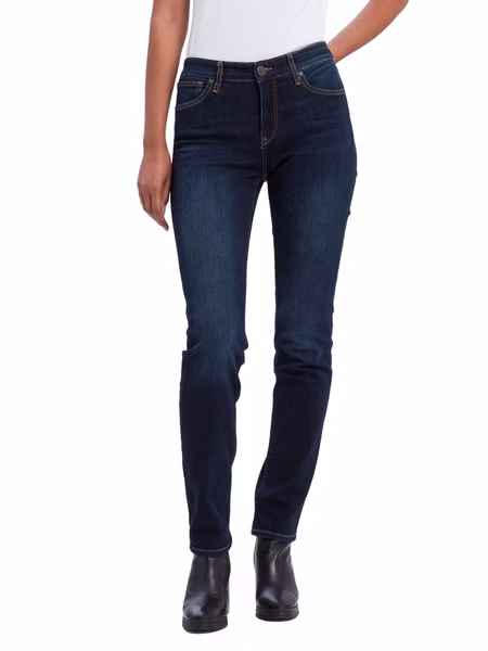 Cross Jeans Damen Jeans Anya - Slim Fit - Dark Blue Used Cross Jeans Damen Jeans Anya - Slim Fit - Dark Blue Used
