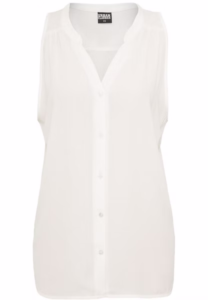 Urban Classics Ladies Sleeveless Chiffon Blouse Urban Classics Ladies Sleeveless Chiffon Blouse