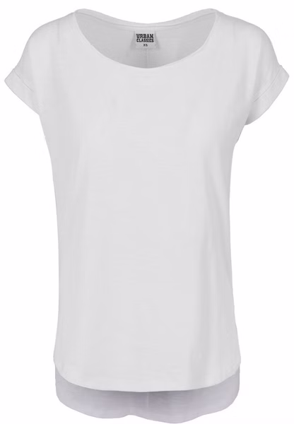 Urban Classics Ladies Long Back Shaped Slub T-Shirt Urban Classics Ladies Long Back Shaped Slub T-Shirt