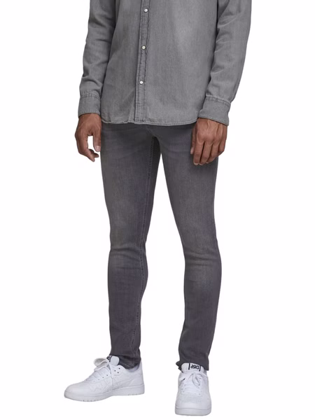 Jack & Jones Herren Jeans JJILIAM JJORIGINAL AM 010 LID - Skinny Fit - Grau - Grey Denim Jack & Jones Herren Jeans JJILIAM JJORIGINAL AM 010 LID - Skinny Fit - Grau - Grey Denim