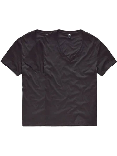 G-Star Herren Basic T-Shirt V-Neck - Regular Fit 2er Pack