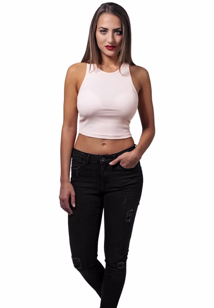 Urban Classics Ladies Cropped Rib Top Urban Classics Ladies Cropped Rib Top