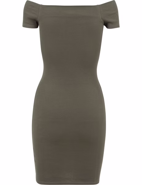 Urban Classics Damen Kleid Ladies Off Shoulder Rib Dress Urban Classics Damen Kleid Ladies Off Shoulder Rib Dress