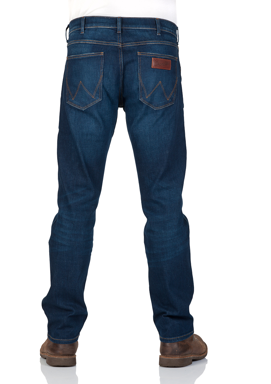 Wrangler Herren Jeans Greensboro - Regular Fit - Blau - For Real günstig online kaufen