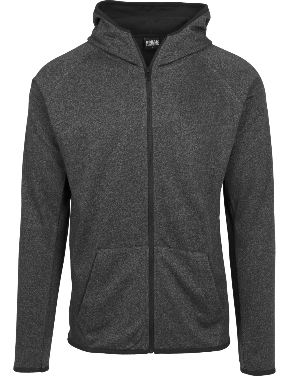 Urban Classics Herren Sweatjacket Active Melange Zip Hoody