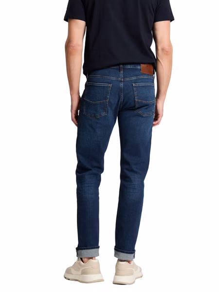 Cross Jeans Herren Jeans Damien - Slim Fit - Blau - Stone Cross Jeans Herren Jeans Damien - Slim Fit - Blau - Stone