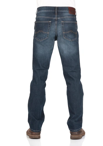 Mustang Herren Jeans Tramper - Straight Fit - Blau - Dark Washed