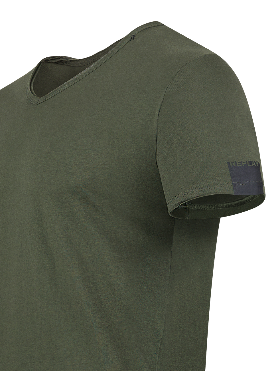 Replay Herren T-Shirt Basic Jersey V- Neck günstig online kaufen