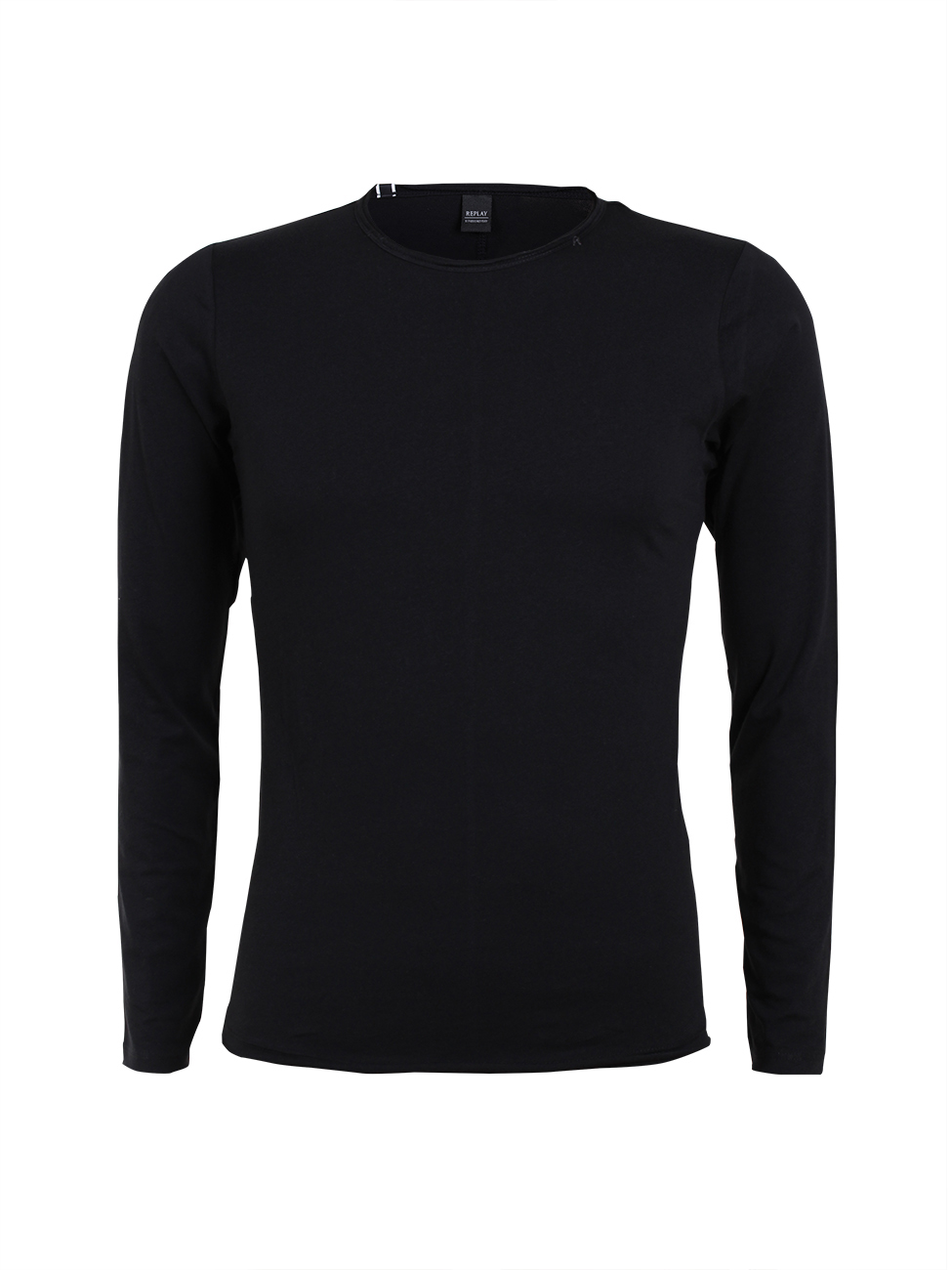 Replay Herren Langarm-Shirt Basic Jersey Crew Neck