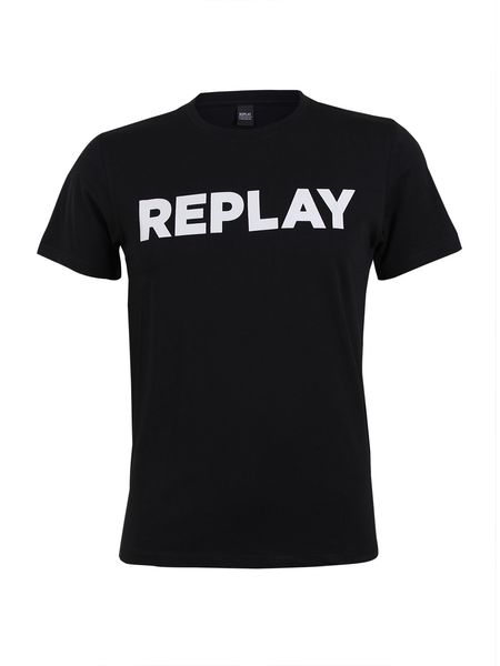 Shirt Basic Print Jersey Crew Neck 