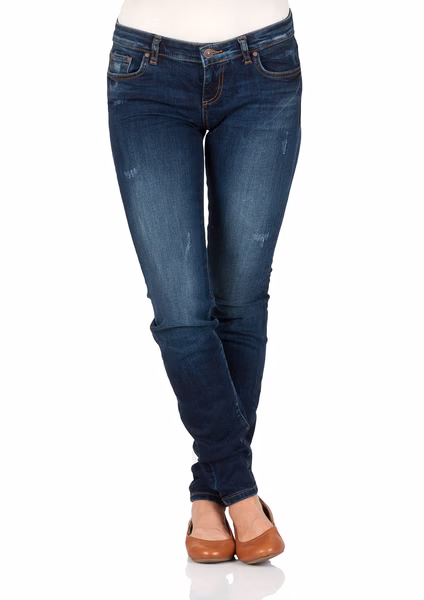 LTB Damen Jeans Clara Slim Fit - Blau - Saniel Wash LTB Damen Jeans Clara Slim Fit - Blau - Saniel Wash