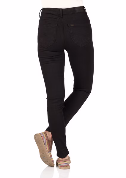 Lee Damen Jeans Scarlett High - Skinny Fit  - Schwarz - Black Rinse Lee Damen Jeans Scarlett High - Skinny Fit  - Schwarz - Black Rinse