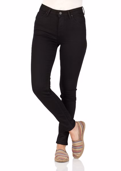 Lee Damen Jeans Scarlett High - Skinny Fit  - Schwarz - Black Rinse Lee Damen Jeans Scarlett High - Skinny Fit  - Schwarz - Black Rinse