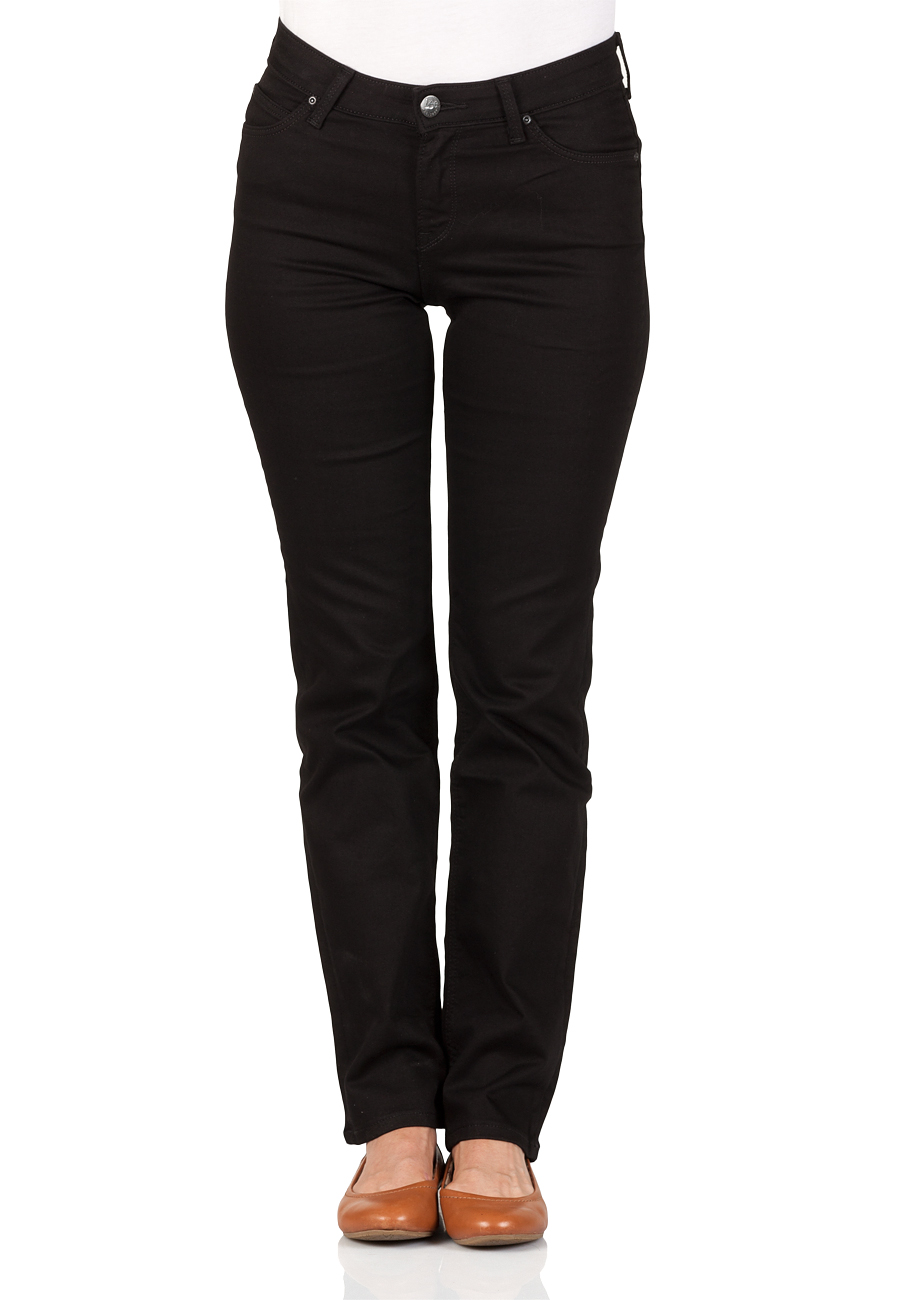 Lee Damen Jeans Marion - Straight Fit - Schwarz - Black ...