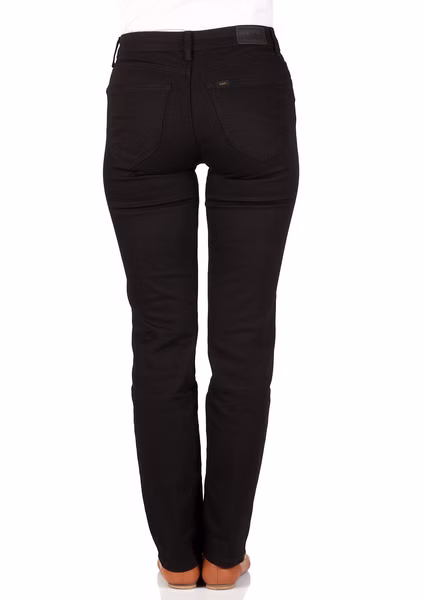 Lee Damen Jeans Marion - Straight Fit  - Schwarz - Black Rinse Lee Damen Jeans Marion - Straight Fit  - Schwarz - Black Rinse