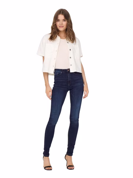 Only Damen Jeans onlPAOLA HW SK DNM JEANS AZGZ878  - Skinny Fit - Blau - Dark Blue Only Damen Jeans onlPAOLA HW SK DNM JEANS AZGZ878  - Skinny Fit - Blau - Dark Blue