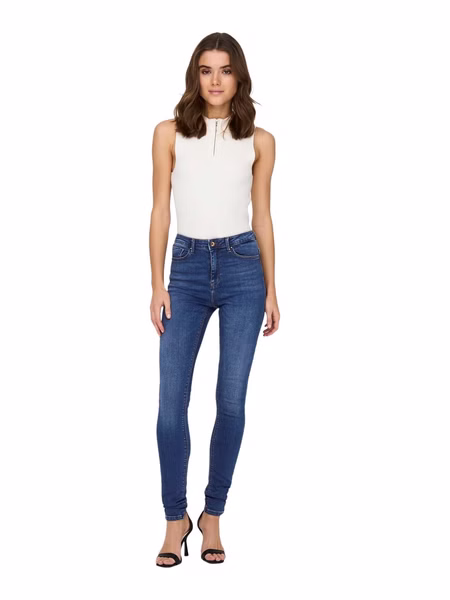 Only Damen Jeans onlPAOLA HW SK DNM JEANS AZG0007  - Skinny Fit - Blau - Medium Blue Only Damen Jeans onlPAOLA HW SK DNM JEANS AZG0007  - Skinny Fit - Blau - Medium Blue