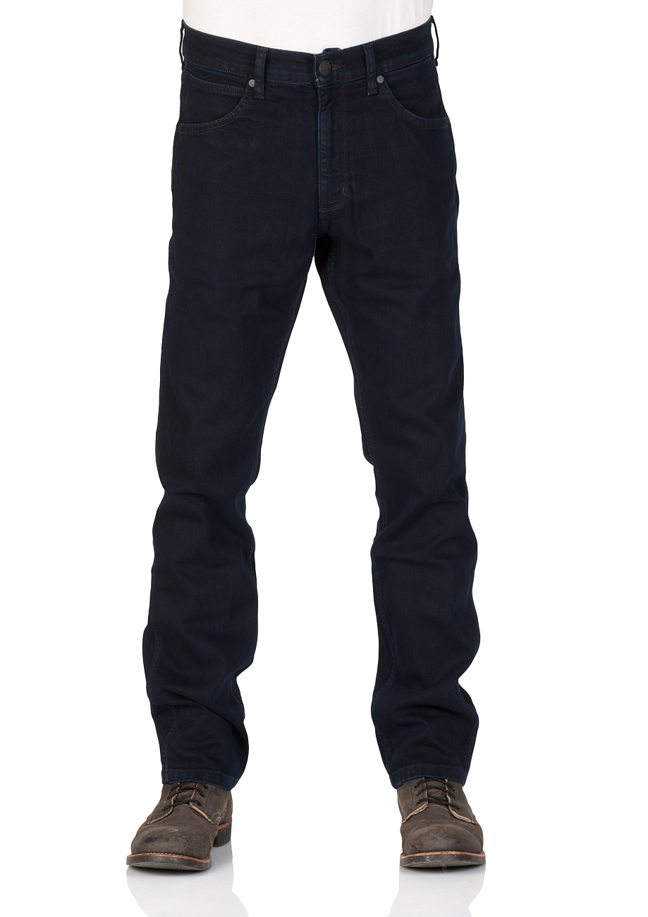 Wrangler Herren Jeans Greensboro - Regular Fit - Blau - Black Back