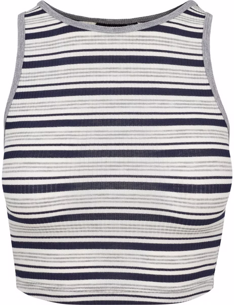 Urban Classics Damen Top Rib Stripe Cropped Urban Classics Damen Top Rib Stripe Cropped
