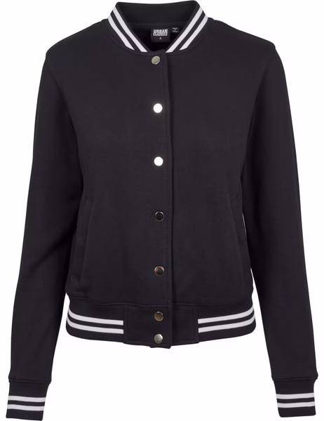 Urban Classics Damen College Sweat Jacket Urban Classics Damen College Sweat Jacket