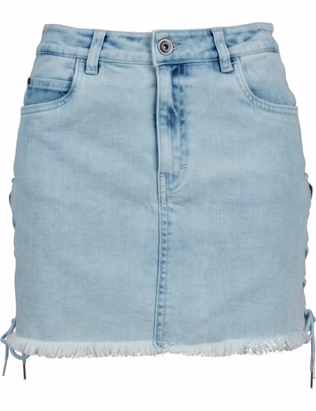 Urban Classics Damen Rock Denim Lace Up Skirt Urban Classics Damen Rock Denim Lace Up Skirt