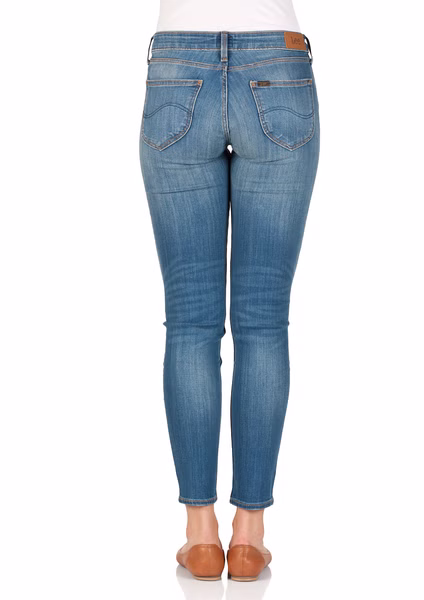 Lee Damen Jeans Scarlett - Skinny Fit  - Blau- Slam Damage Lee Damen Jeans Scarlett - Skinny Fit  - Blau- Slam Damage