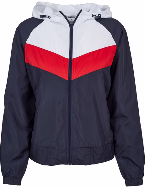 Urban Classics Damen Jacke 3-Tone Windbreaker Urban Classics Damen Jacke 3-Tone Windbreaker