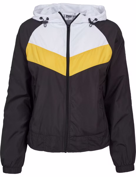 Urban Classics Damen Jacke 3-Tone Windbreaker Urban Classics Damen Jacke 3-Tone Windbreaker