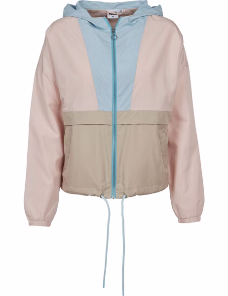 Urban Classics Damen Jacke 3-Tone Oversize Windbreaker Urban Classics Damen Jacke 3-Tone Oversize Windbreaker