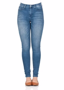 LTB Damen Jeans Amy - Skinny Fit - Blau - Erlina WashBlau