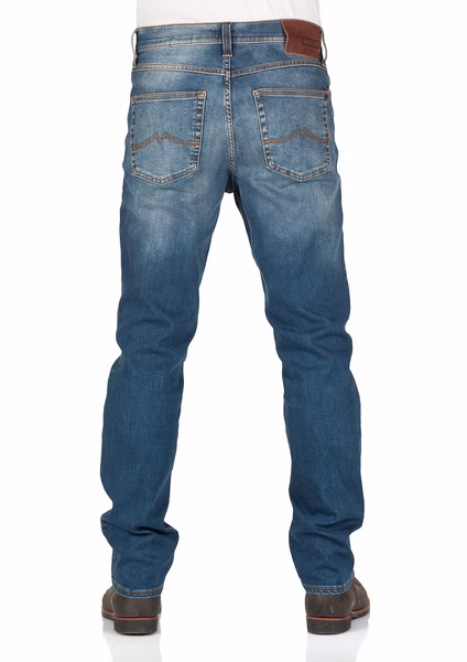 Mustang Herren Jeans Tramper - Tapered Fit - Blau - Denim Blue Mustang Herren Jeans Tramper - Tapered Fit - Blau - Denim Blue