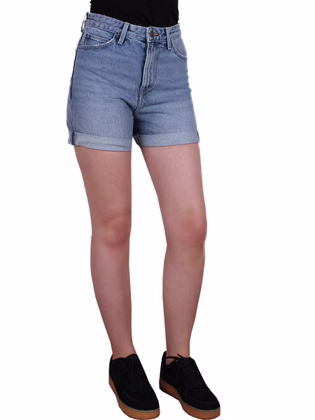 Lee Damen Jeans Short Mom - Relaxed Fit  - Blau - Salina Lee Damen Jeans Short Mom - Relaxed Fit  - Blau - Salina