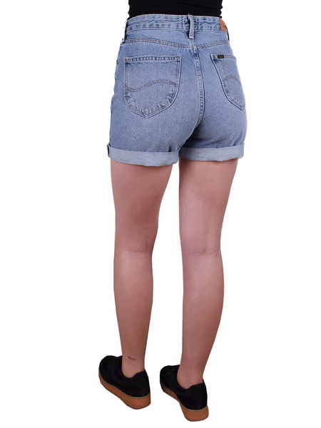 Lee Damen Jeans Short Mom - Relaxed Fit  - Blau - Salina Lee Damen Jeans Short Mom - Relaxed Fit  - Blau - Salina