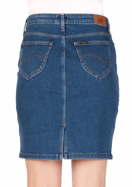 Lee Damen Jeansrock Pencil - Blau - Jackson Worn Lee Damen Jeansrock Pencil - Blau - Jackson Worn
