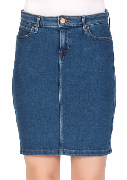 Lee Damen Jeansrock Pencil - Blau - Jackson Worn Lee Damen Jeansrock Pencil - Blau - Jackson Worn
