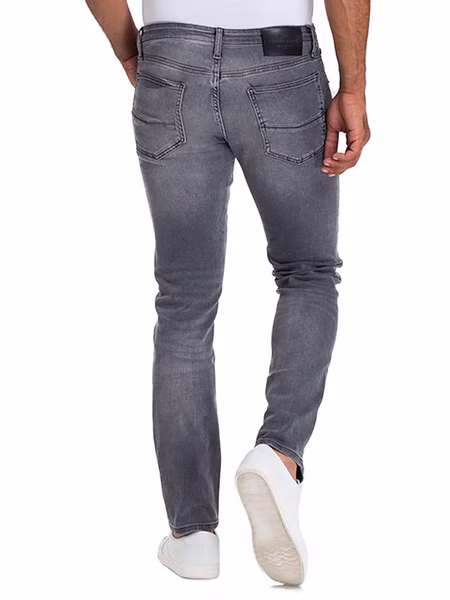 Cross Jeans Herren Jeans Damien - Slim Fit - Grau - Grey Used Cross Jeans Herren Jeans Damien - Slim Fit - Grau - Grey Used