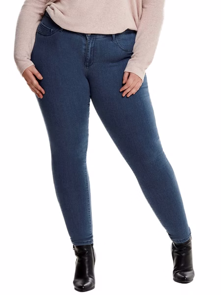 Carmakoma by Only Damen Jeans CARTHUNDER PUSH UP - Skinny Fit - Blau - Medium Blue - in großen Größen Carmakoma by Only Damen Jeans CARTHUNDER PUSH UP - Skinny Fit - Blau - Medium Blue - in großen Größen