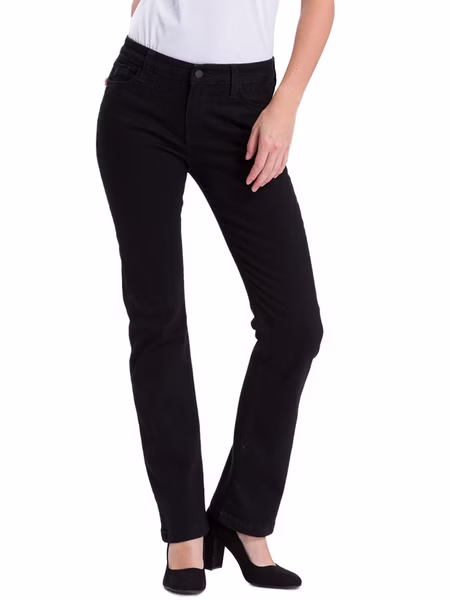 Cross Jeans Damen Jeans Lauren - Bootcut  - Schwarz - Black Black Cross Jeans Damen Jeans Lauren - Bootcut  - Schwarz - Black Black