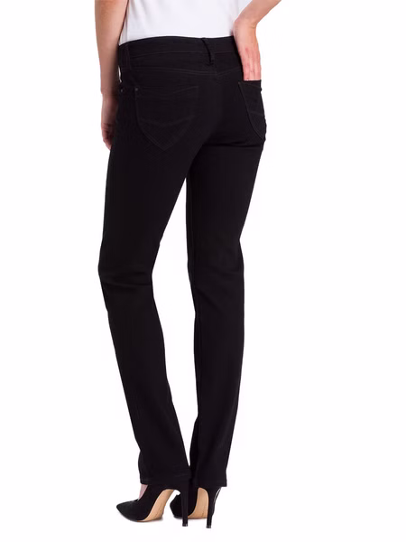 Cross Jeans Damen Jeans Rose - Regular Fit - Schwarz - Black Black Cross Jeans Damen Jeans Rose - Regular Fit - Schwarz - Black Black