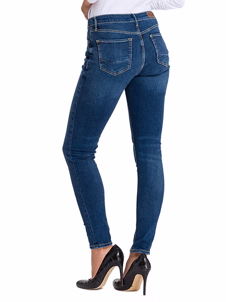 Cross Jeans Damen Jeans Alan - Skinny Fit - Blau - Dark Blue Cross Jeans Damen Jeans Alan - Skinny Fit - Blau - Dark Blue