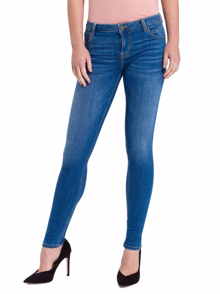 Cross Jeans Damen Push Up Jeans Page - Super Skinny Fit - Blau - Mid Blue Cross Jeans Damen Push Up Jeans Page - Super Skinny Fit - Blau - Mid Blue